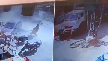 Jaipur Road Accident: 12 Killed, Several Injured As Drunk Dumper Driver Crushes 17 Vehicles in Rajasthan’s Harmara (Watch Videos)