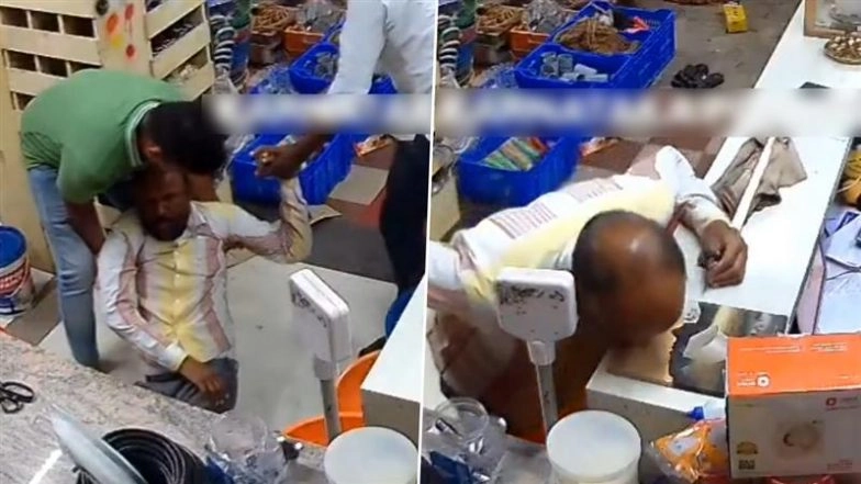 Sudden Death Caught on Camera in Mandya: 58-Year-Old Man Collapses Inside Paint Shop, Dies of Heart Attack Within Seconds; Video Surfaces