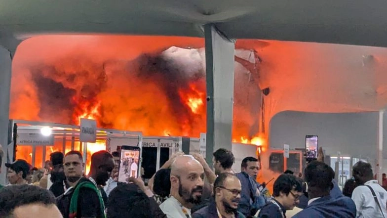 Fire at COP30 Summit in Brazil: Blaze Erupts at Main Venue of UN Climate Summit in Belem, No Injuries Reported (Watch Videos)