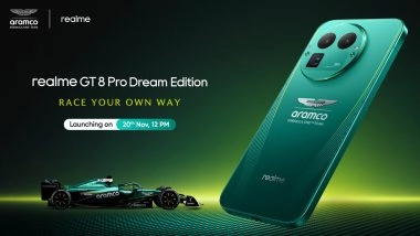Realme GT 8 Pro, Realme GT 8 Pro Dream Edition Will Launch in India on November 20 With Snapdragon 8 Elite Gen 5; Check Expected Price, Specifications and Features