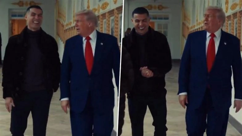 ‘Two GOATS’: White House Shares Video of Donald Trump and Cristiano Ronaldo Sharing Jovial Moment