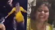 Massive Brawl at Haryana Pre-Wedding Event: Female Dancer Thrashed on Stage in Nuh After Confronting Groom’s Uncle for Inappropriately Touching Her; Video Goes Viral