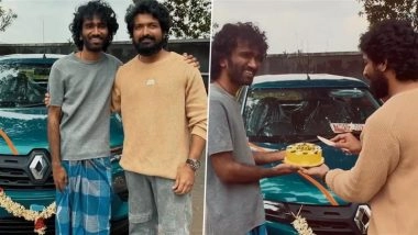 Pradeep Ranganathan Gifts Brand New Car to His Longtime Friend and Director Ramesh Narayanasamy, ‘Dude’ Actor’s Emotional Buddy Moment Wins Hearts (Watch Video)