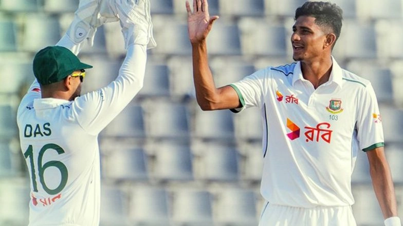 BAN vs IRE 1st Test 2025: Mahmudul Hasan Joy and Najmul Hossain Shanto Score Centuries As Bangladesh Decimate Ireland by Innings and 47 Runs in Sylhet
