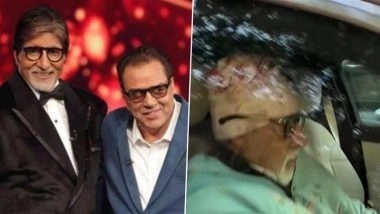 Dharmendra Health Update: Amitabh Bachchan Meets His ‘Sholay’ Co-Star After He Gets Discharged From Mumbai’s Breach Candy Hospital (Watch Video)