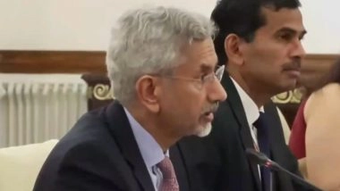 EAM S Jaishankar Holds Talks With Israel’s Foreign Minister Gideon Sa’ar, Calls for Global Zero-Tolerance Towards Terrorism (Watch Video)