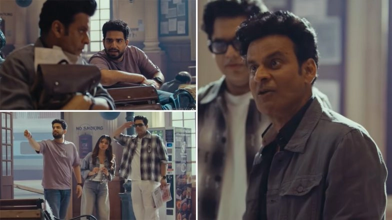 ‘The Family Man 3’: Manoj Bajpayee’s ‘Wanted’ Srikant Tiwari Crosses Paths With Samay Raina, Apoorva Mukhija and Tanmay Bhat – Will He Fall for Their Controversial Ideas? (Watch Video)