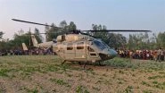Indian Air Force ALH Chopper Makes Emergency Landing Due to Technical Snag in Uttar Pradesh’s Bareilly (See Pic) Indian Air Force ALH Chopper Makes Emergency Landing Due to Technical Snag in Uttar Pradesh’s Bareilly (See Pic)