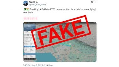 Fact Check: Unverified Claim of Pakistani TB2 Drone Near Delhi Appears To Be Misinformation