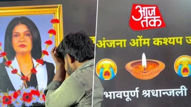 Anjana Om Kashyap Faces Intense Backlash After Aaj Tak’s False Dharmendra Death Report, Targeted by Disturbing Fake Post Claiming Her Own ‘Demise’