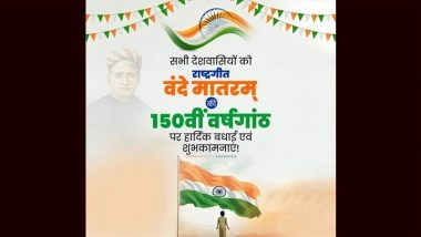Vande Mataram 150-Year Commemoration: Leaders Pay Tribute to Bankim Chandra Chatterji’s Immortal National Song That Continues to Unite and Inspire India