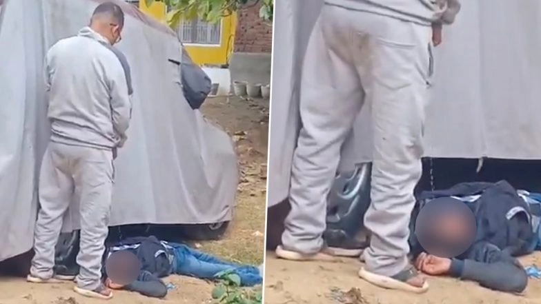 Azamgarh Horror: Man Caught on Camera Urinating on Unconscious Person’s Face in Uttar Pradesh, Arrested After Disturbing Video Surfaces