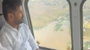 India News | CM Revanth Reddy Conducts Aerial Survey of Flood-affected Areas in Warangal District, Announces Relief