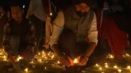 India News | Jammu and Kashmir: Doda Illuminated with 3,000 Diyas on Rashtriya Ekta Diwas