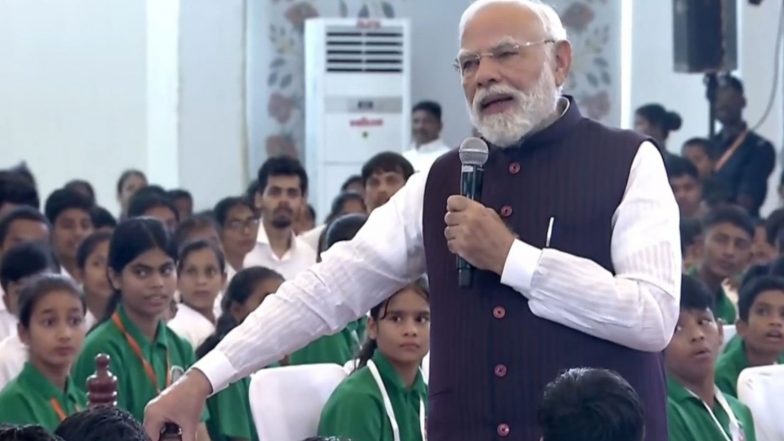 India News | Chhattisgarh: PM Modi Holds Roadshow in Nava Raipur, Interacts with 2500 Children