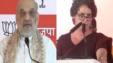 India News | Amit Shah Warns Against Return of 'jungle Raj' in Bihar, Priyanka Gandhi Accuses NDA Govt of Ignoring Core Issues Affecting People