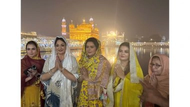 Entertainment News | 'Badaa Karara Pudna' Stars Upasana Singh, Mannat Singh, Sheeba Offer Prayers at Golden Temple Ahead of Film Release