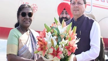 India News | Uttarakhand: President Droupadi Murmu Receives Warm Welcome in Dehradun