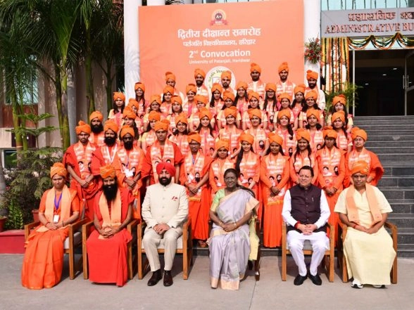 India News | President Droupadi Murmu Attends Second Convocation of University of Patanjali in Haridwar