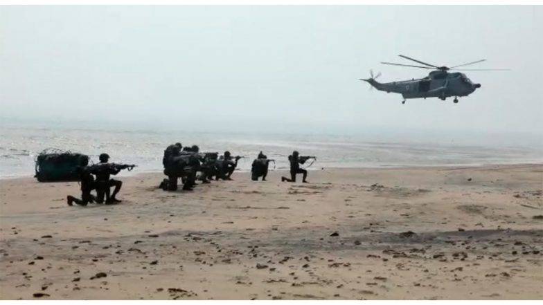 India News | Indian Navy to Conduct Tri-Services Exercise Trishul in Early November