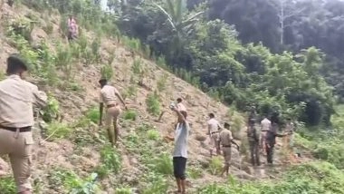India News | Tripura Police Destroys Large Quantity of Cannabis Plants Worth over Rs 15 Lakh