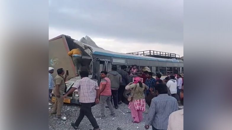 India News | Telangana: CM Revanth Reddy Orders Immidiate Relief Operations After Rangareddy Bus Accident