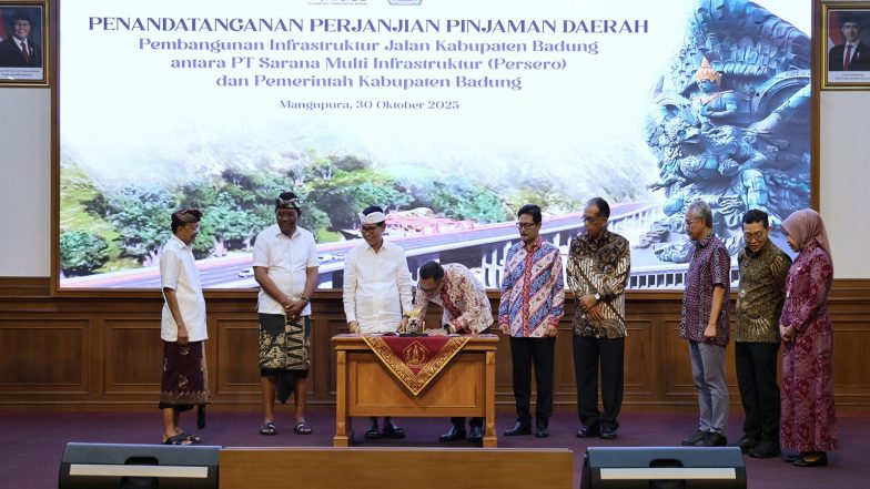 Business News | Enhancing Tourism Route Connectivity, PT Sarana Multi Infrastruktur Finances Rp2.83 Trillion to Badung Regency Government