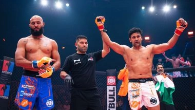 Sports News | Sangram Singh Secures His Second Career Win as Tunisian Fighter Hakim Trabelsi Taps out in Second Round