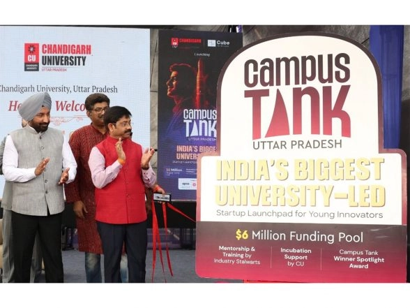 Business News | Chandigarh University Uttar Pradesh Launches India's First University-Led Startup Launchpad 'Campus Tank' - for Young Innovators