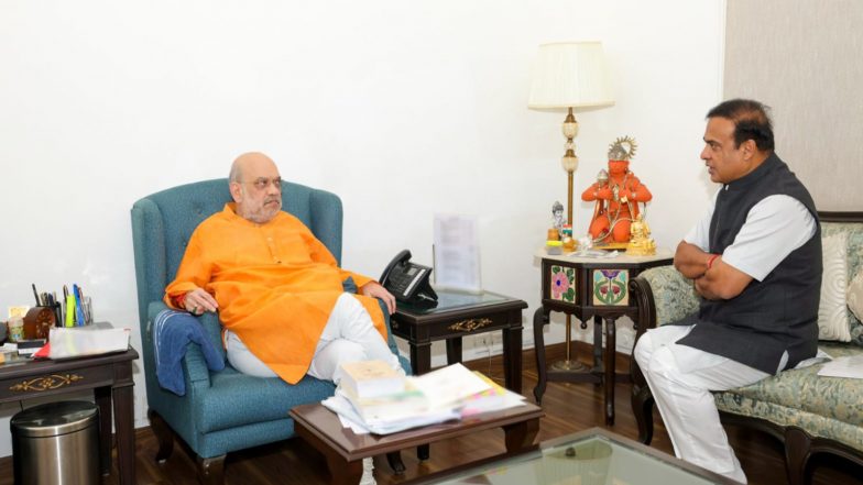 India News | Assam CM Sarma Briefs Union Home Minister Shah on State's Welfare Initiatives