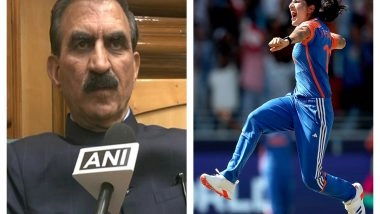 India News | Himachal CM Sukhu Announces Rs One Crore to Cricketer Renuka Thakur