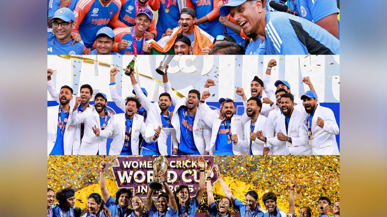 Sports News | 3 in 16 Months: Team India's Trio of Cathartic, Drought-breaking, Barrier-shattering ICC Trophies