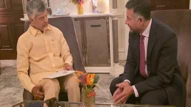 India News | Andhra CM Naidu Meets Indian Envoy in London, Discusses Ways to Boost Trade Ties