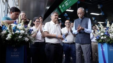 Business News | Goregaon East Station on Mumbai Metro Line 7 is Now Zurich Kotak Goregaon East