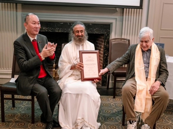 India News | Gurudev Sri Sri Ravi Shankar Honoured with 2025 World Leader for Peace and Security Award by Boston Global Forum