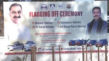 India News | Himachal CM Flags off 66 New Vehicles for Police Modernisation Under World Bank-funded Project