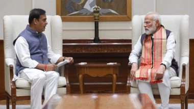 India News | Assam CM Meets PM Modi, Invites Him to Inaugurate Guwahati Airport Terminal and Lay Foundation Stone for Rs 10,601-crore Namrup Fertiliser Plant