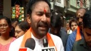 India News | Union Minister G. Kishan Reddy Campaigns Door-to-door Ahead of Jubilee Hills By-election