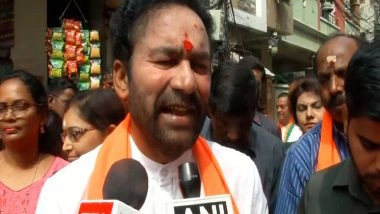 India News | Union Minister G. Kishan Reddy Campaigns Door-to-door Ahead of Jubilee Hills By-election