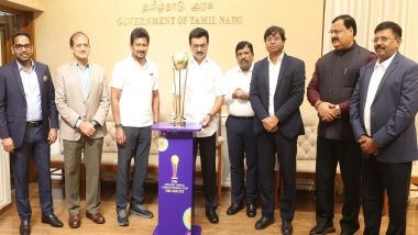 Sports News | Tamil Nadu CM MK Stalin Unveils Trophy for FIH Hockey Men's Junior World Cup 2025