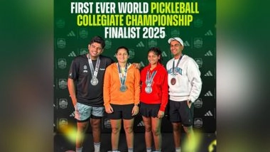 Sports News | AIPA Athletes Vanshik Kapadia, Mayur Patil Make History in Dallas, Win Multiple Medals at First-ever International Collegiate Pickleball Championship