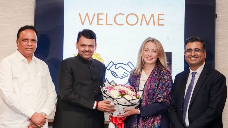 Business News | Maharashtra Becomes India's First State to Partner with Starlink, Announces Maharashtra CM Fadnavis