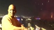 India News | UP CM Yogi Adityanath Attends Dev Deepawali Celebrations in Varanasi