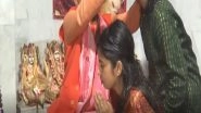 India News | Bihar Polls: BJP Candidate Maithili Thakur Offers Prayers at Darbhanga's Kashi Vishwanath Temple