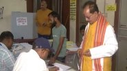 India News | BJP's Lakhisarai Candidate Vijay Kumar Sinha Casts His Vote for First Phase of Bihar Assembly Elections
