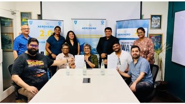 Business News | Turning Air Into Water: AeroNero & OI Brewing Co. Launch AQUAIR, India's First Bottled Water Made From Air