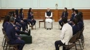 Sports News | PM Modi Hosts Women's World Cup Champions, Urges Players to Inspire Students and Lead Fit India Movement