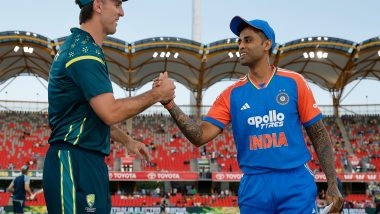 Sports News | 4th T20I: Australia Wins Toss; Opts to Bowl First Against India in Queensland