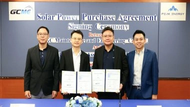 Business News | GC Maintenance and Engineering and Peak Energy Sign PPA for 500 KWp Rooftop Solar at Rayong Facility