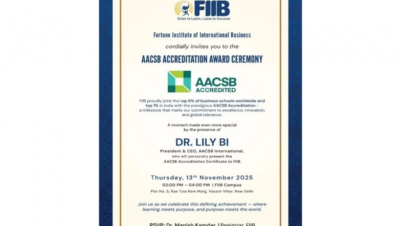 Business News | Fortune Institute of International Business Earns Prestigious AACSB International Accreditation